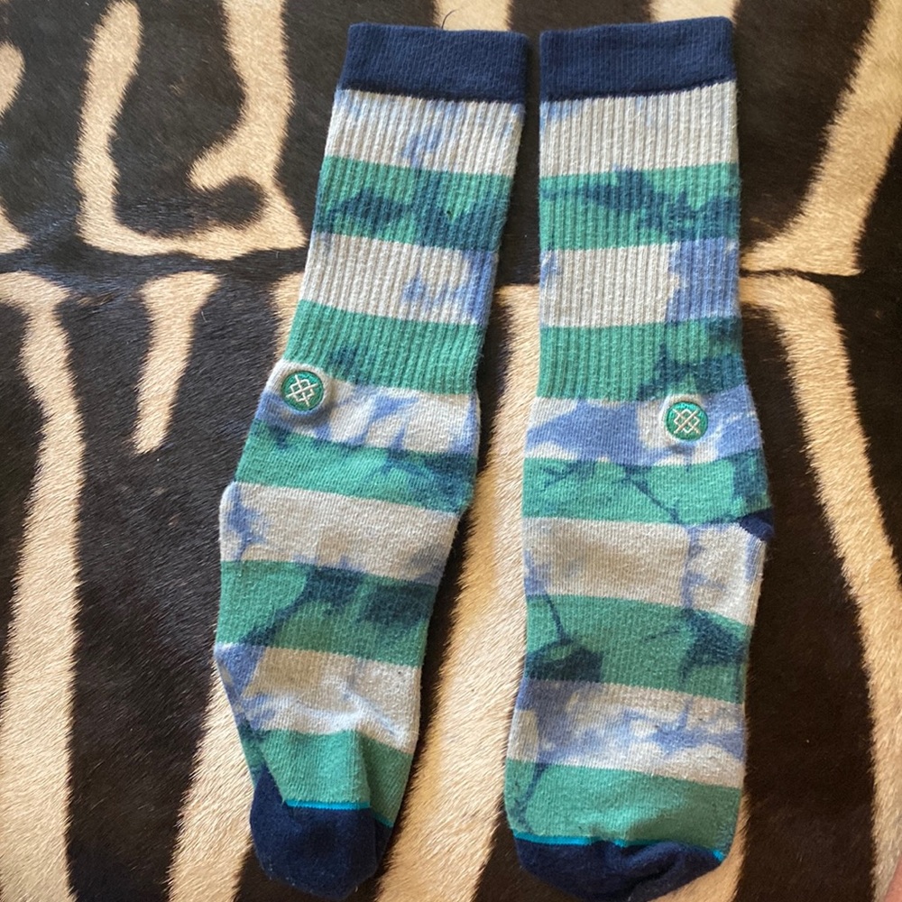 Tie dye Stance socks, size L.